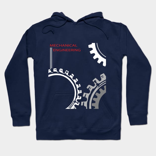 mechanical engineering text & gear logo design Hoodie by PrisDesign99